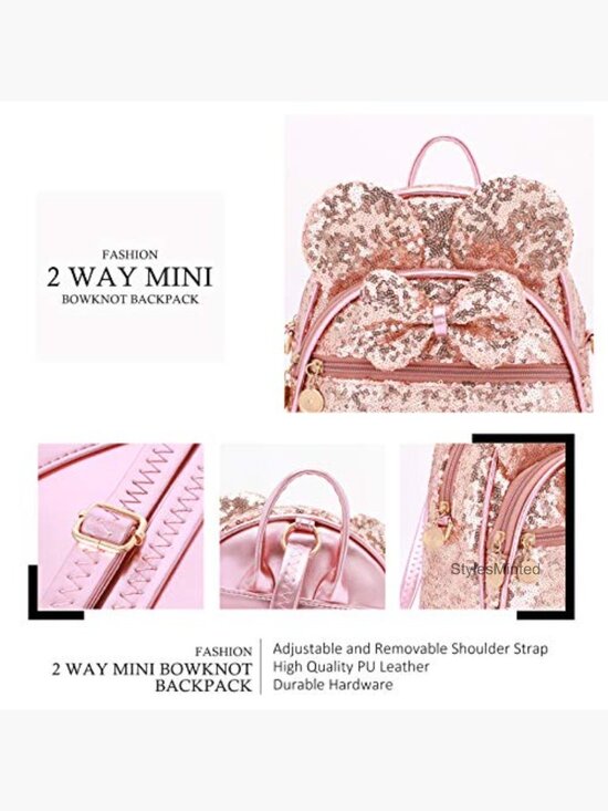 Vintage Mini Backpack Cute Daypack Convertible Shoulder Purse main image 5